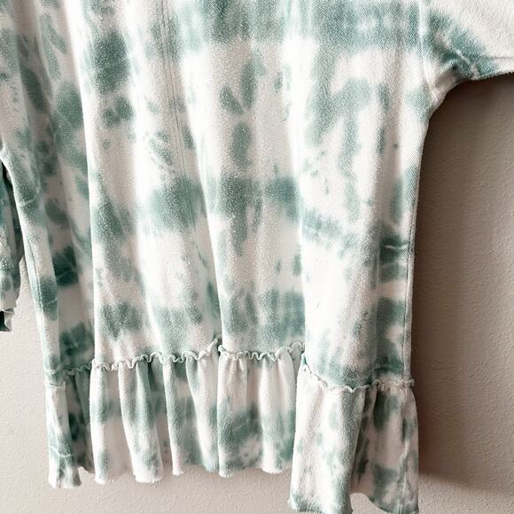 Free People Aurora Tie Dye Sweatshirt Mini Dress Relaxed Fit women's size XL - Picture 5 of 13